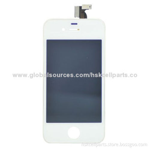 Phone LCD with touch assembly for iPhone 4S, available in white